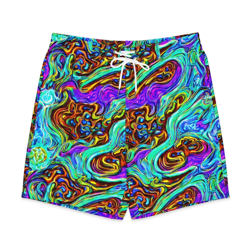 Mystic Iridescence on Men's Board Shorts — Front