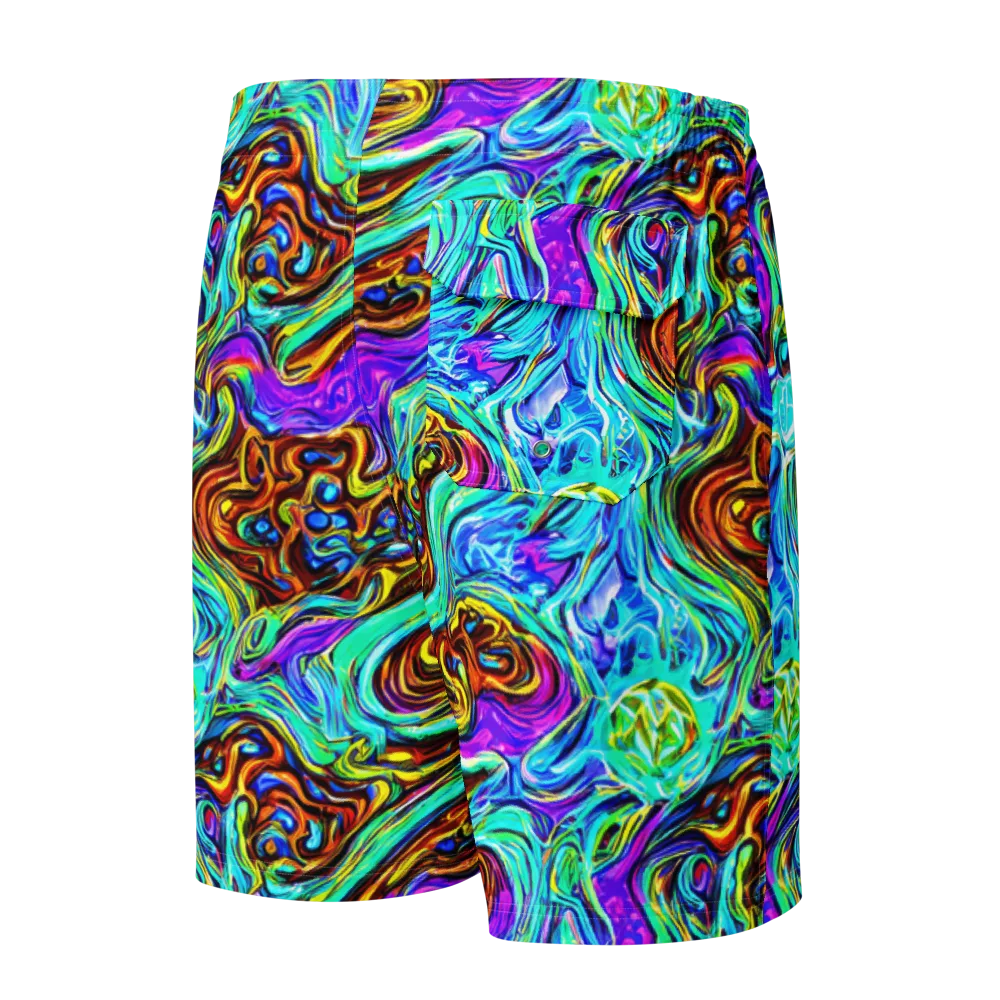 Mystic Iridescence on Men's Board Shorts — Back