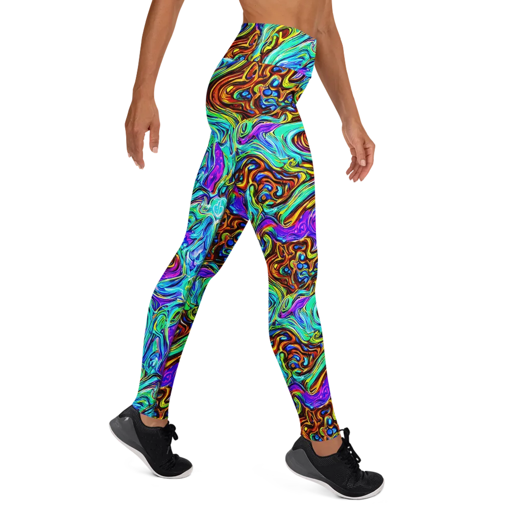 Mystic Iridescence on Yoga Leggings — Right