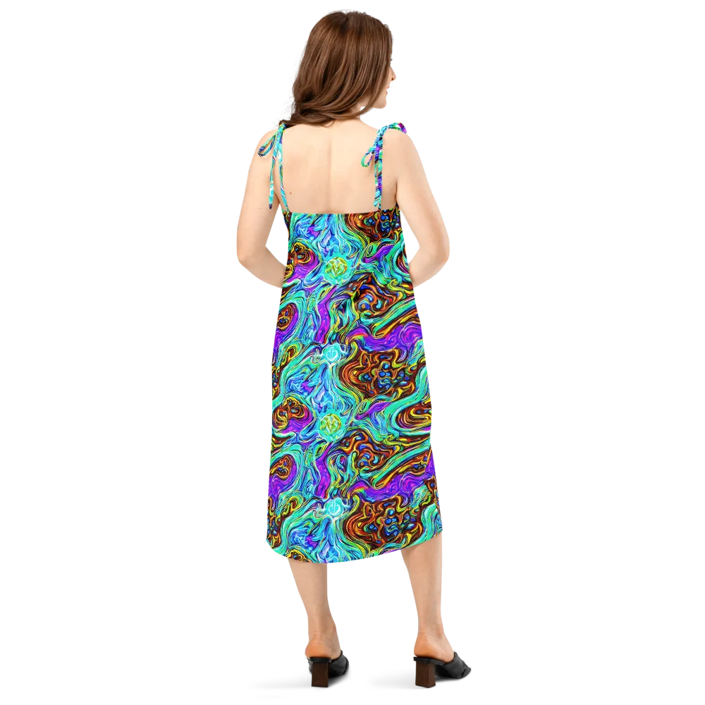 Mystic Iridescence on Slip Dress — Back