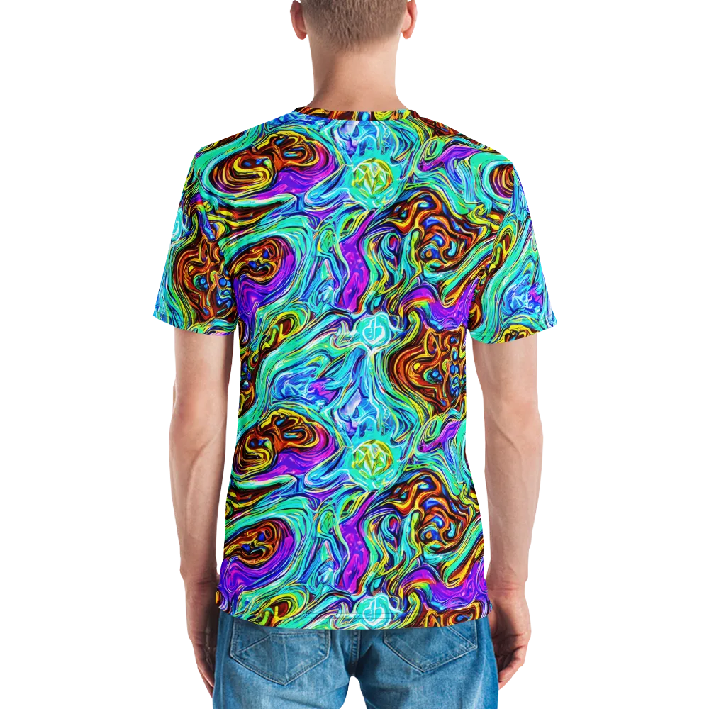 Mystic Iridescence on Men's Crew Neck T-Shirt — Back