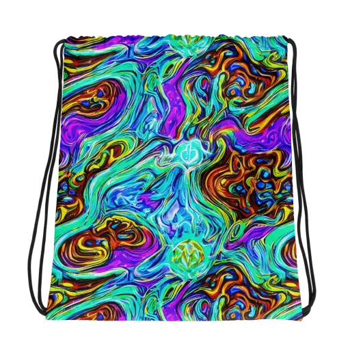 Mystic Iridescence on a Drawstring Bag