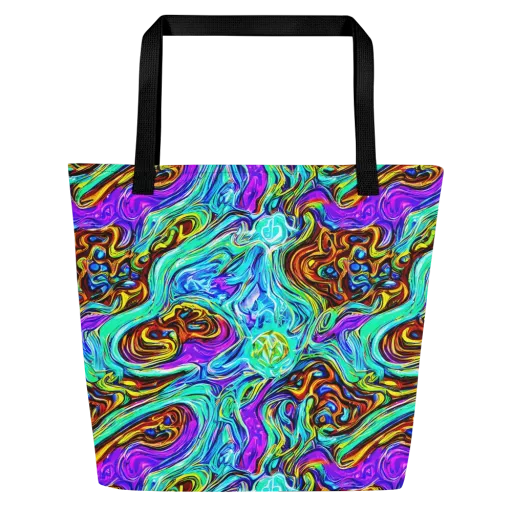 Mystic Iridescence on a Large Tote Bag W/ Pocket