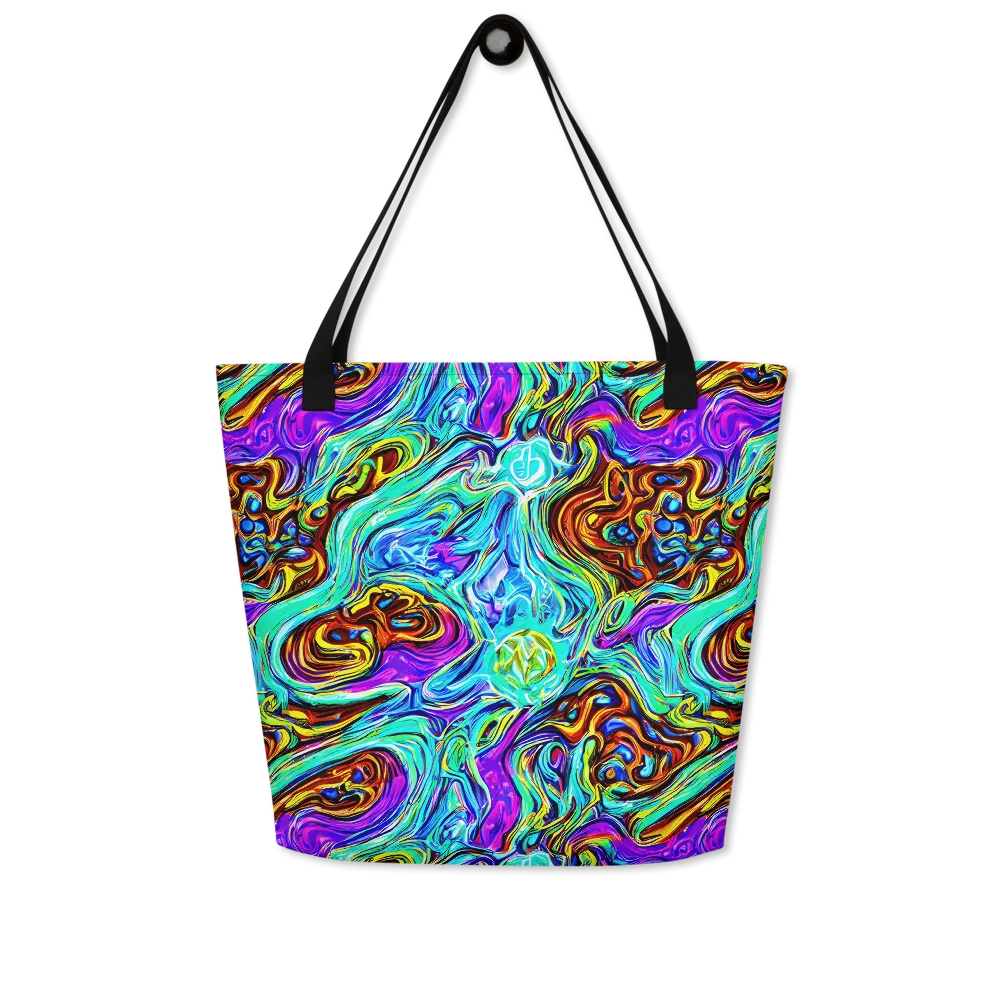 Mystic Iridescence on Large Tote Bag W/ Pocket — Front