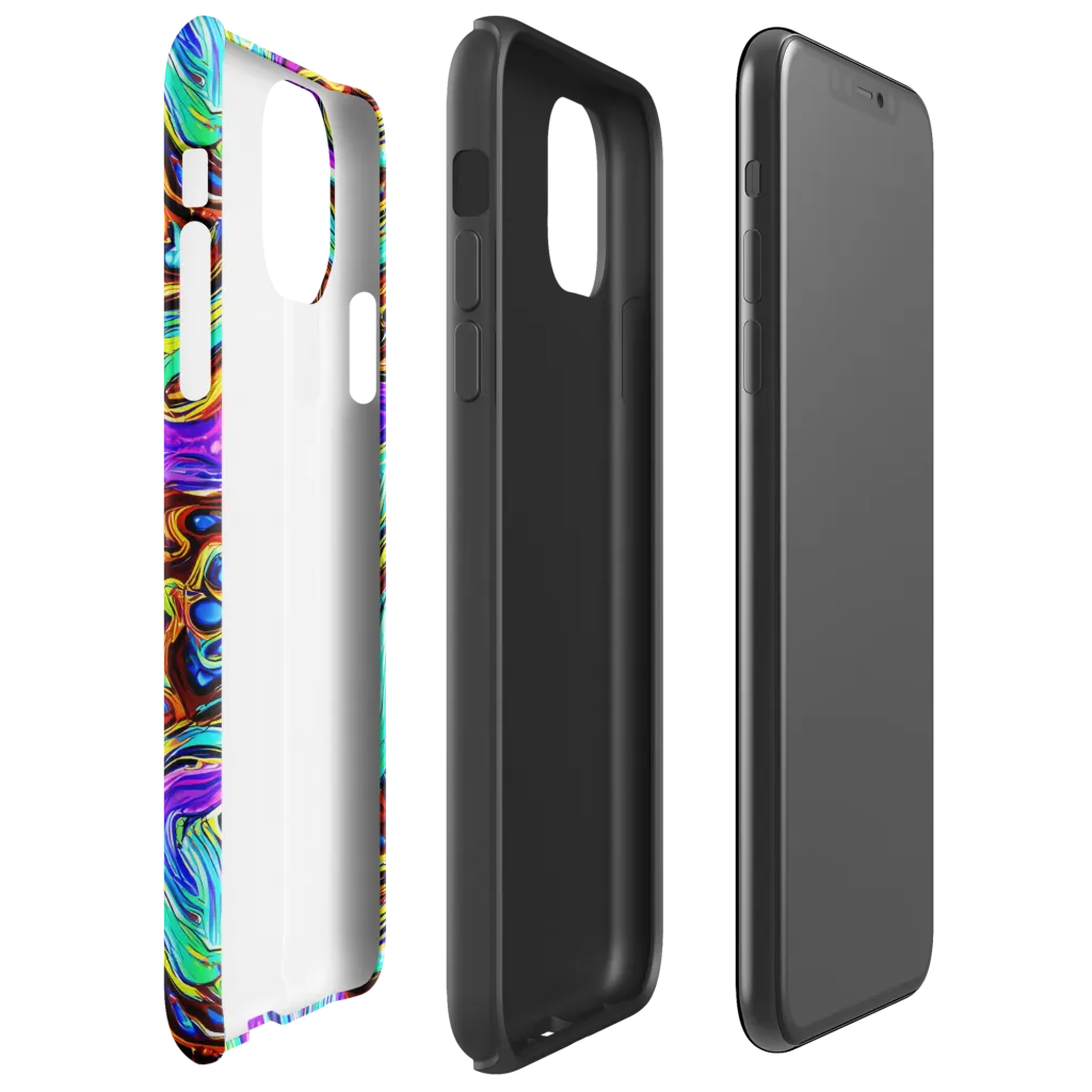 Mystic Iridescence on Tough Case for iPhone® — Right