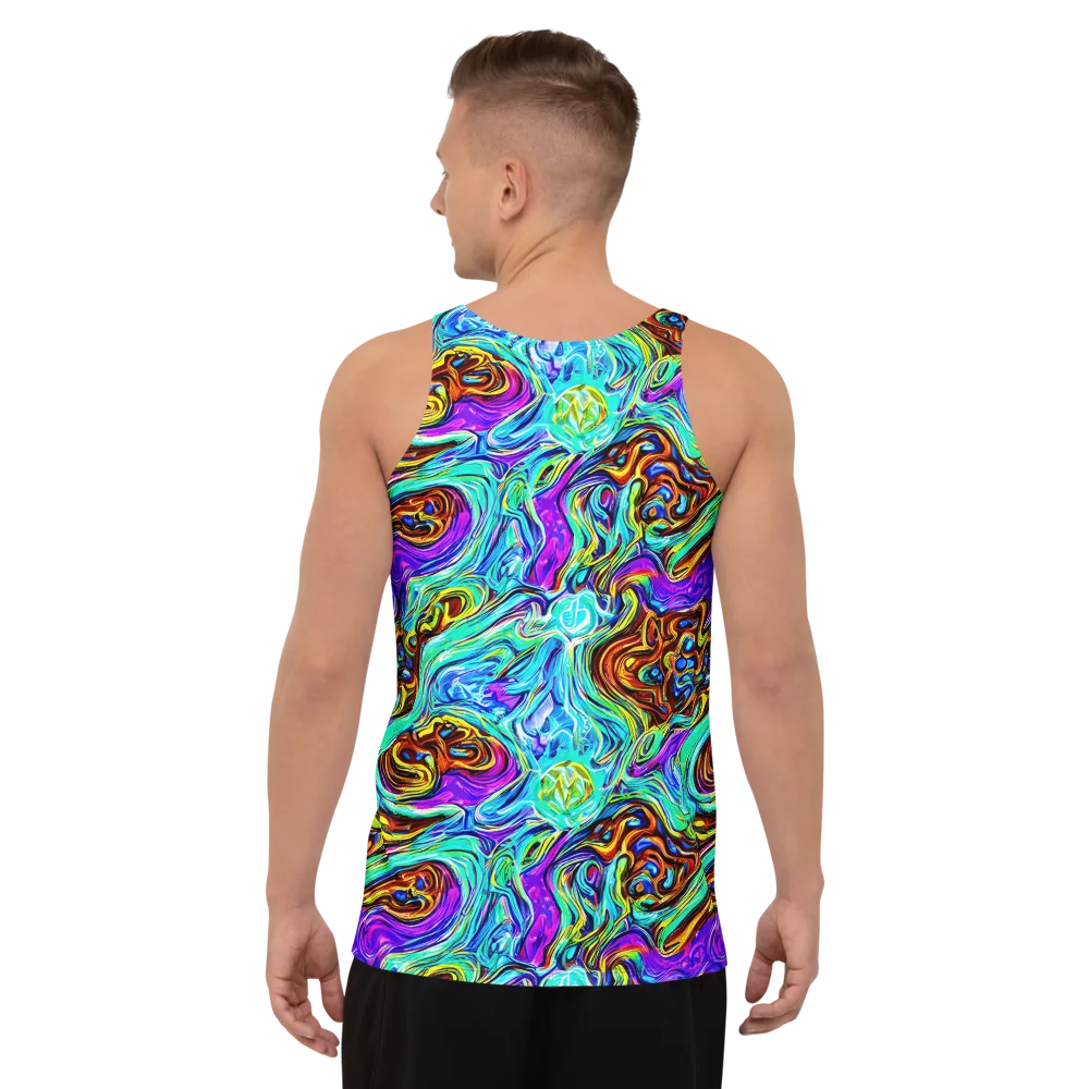Mystic Iridescence on Men's Tank Top — Back