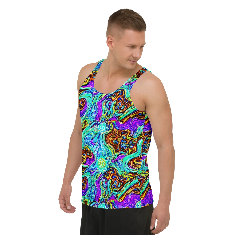 Mystic Iridescence on Men's Tank Top — Left Front