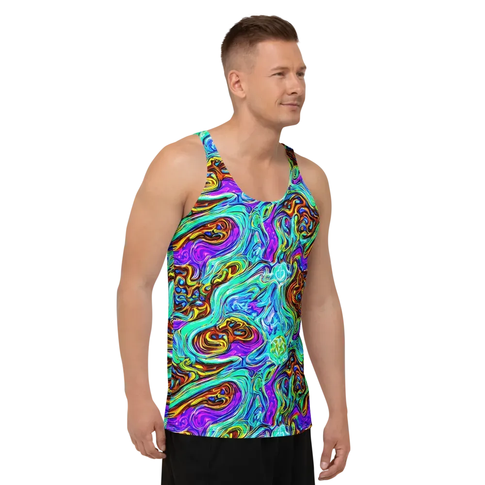 Mystic Iridescence on Men's Tank Top — Right Front