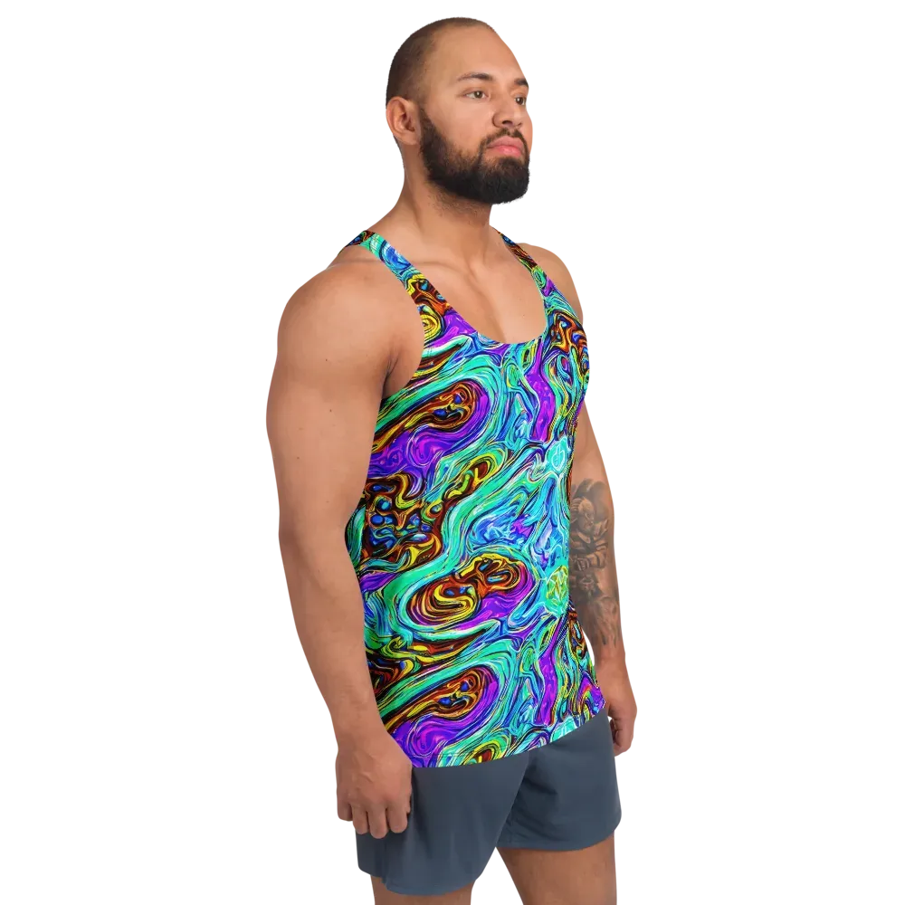 Mystic Iridescence on Men's Tank Top — Right Front