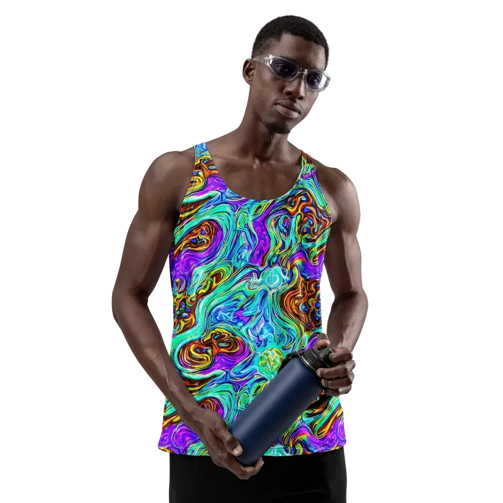 Mystic Iridescence on Men's Tank Top — Front