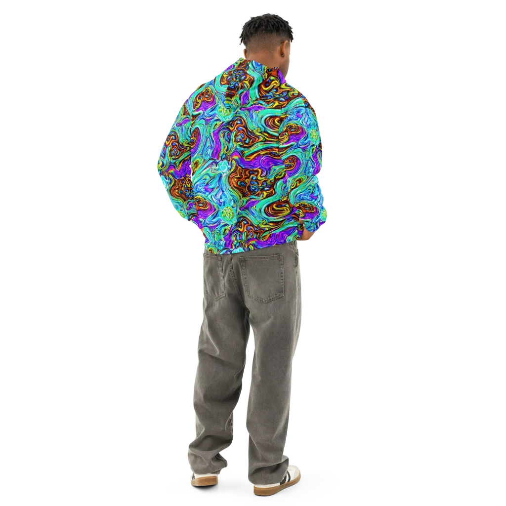 Mystic Iridescence on Cotton Hoodie — Back