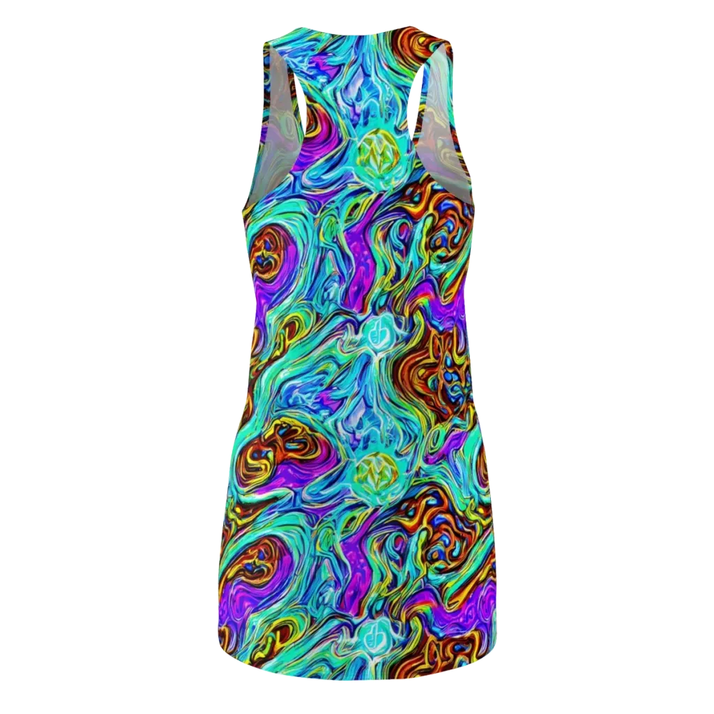 Mystic Iridescence on Racerback Dress — Back