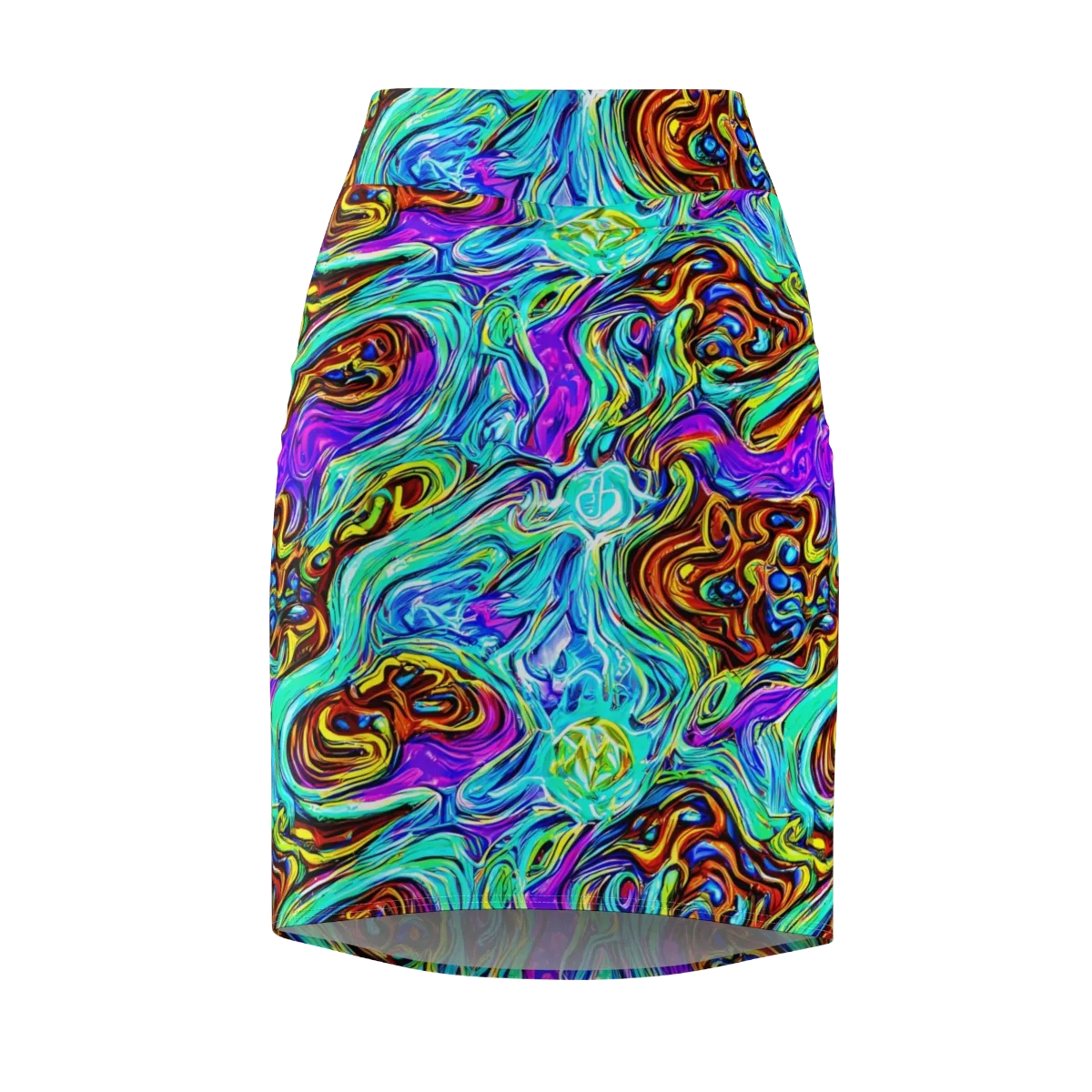Mystic Iridescence on Pencil Skirt — Front