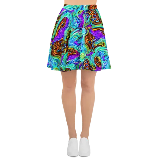 Mystic Iridescence on a Skater Skirt