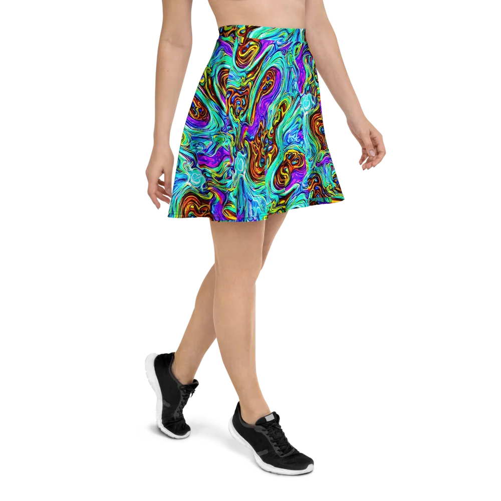 Mystic Iridescence on Skater Skirt — Right