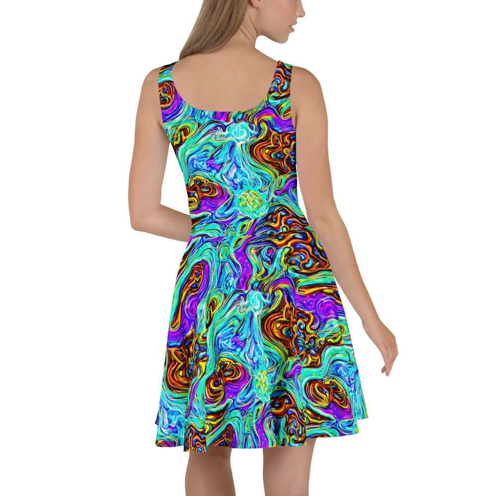 Mystic Iridescence on Skater Dress — Back