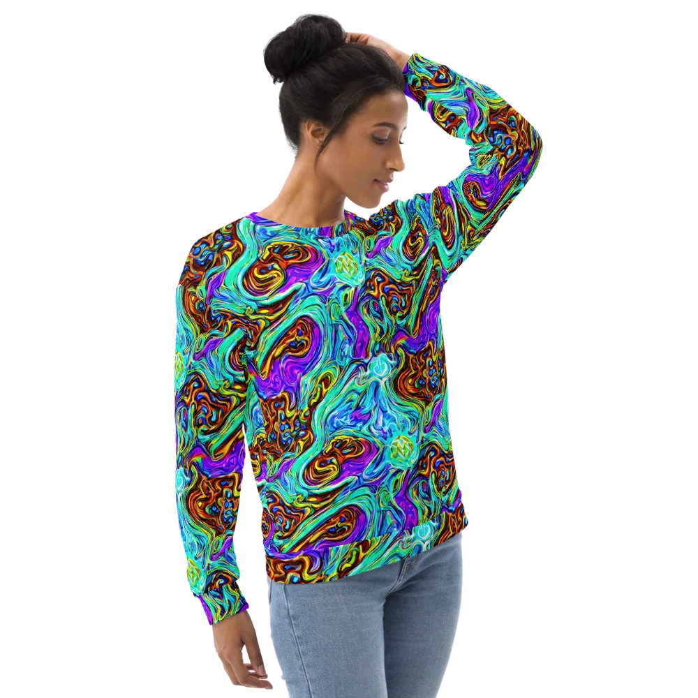 Mystic Iridescence on Sweatshirt — Right Front
