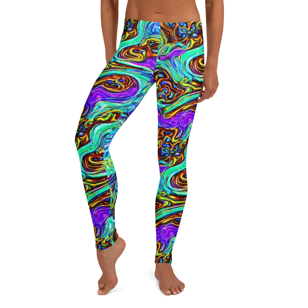 Mystic Iridescence on Leggings — Front