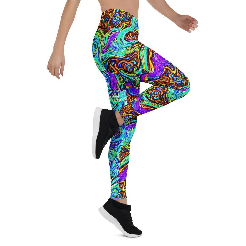 Mystic Iridescence on Leggings — Right