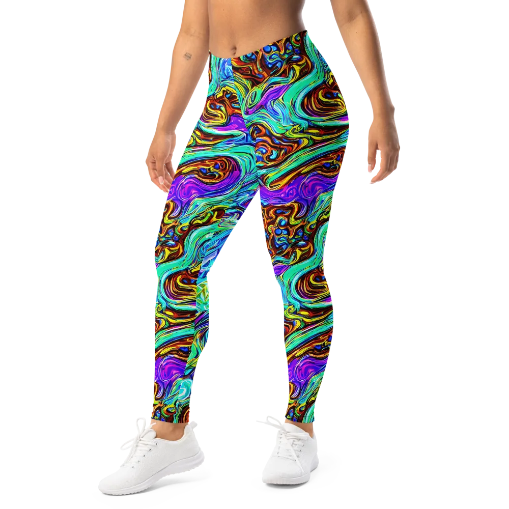 Mystic Iridescence on Leggings — Left Front
