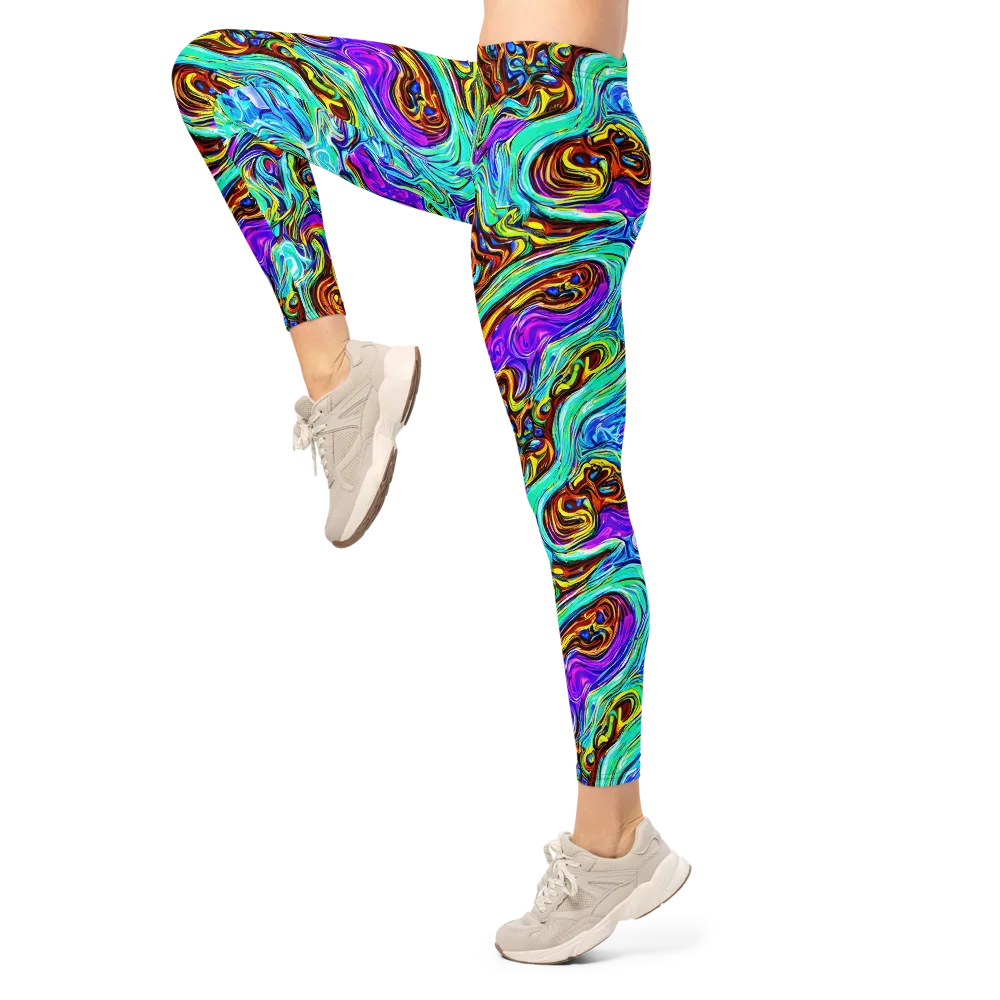 Mystic Iridescence on Leggings — Left