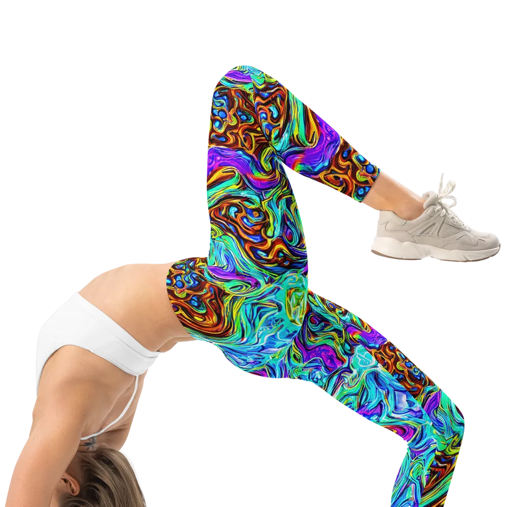 Mystic Iridescence on Leggings — Right
