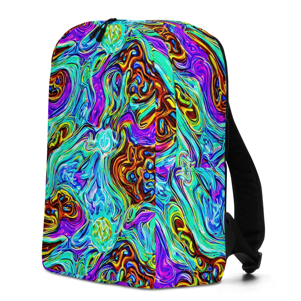 Mystic Iridescence on Minimalist Backpack — Left
