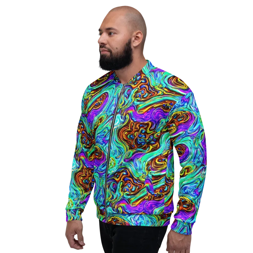 Mystic Iridescence on Bomber Jacket — Left