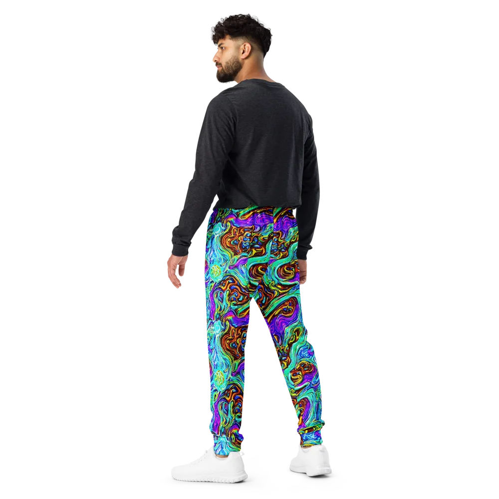 Mystic Iridescence on Men's Joggers — Back