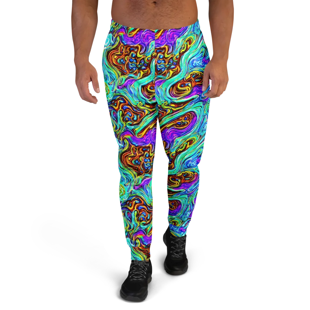 Mystic Iridescence on Men's Joggers — Front
