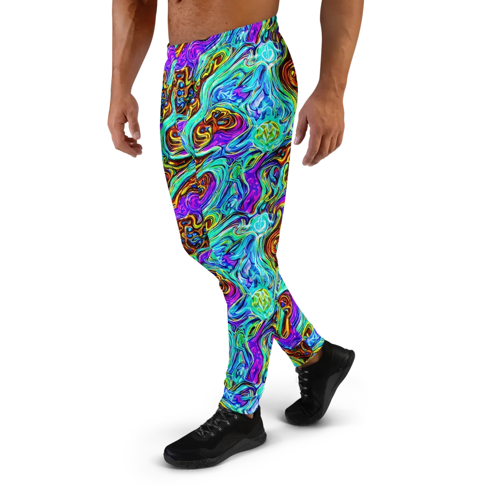 Mystic Iridescence on Men's Joggers — Left
