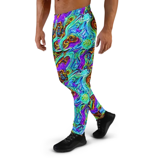 Mystic Iridescence on a Men's Joggers