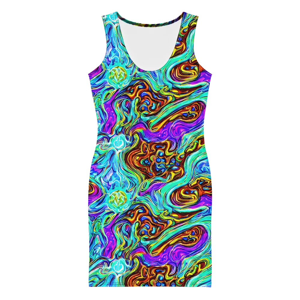 Mystic Iridescence on Bodycon Dress — Front