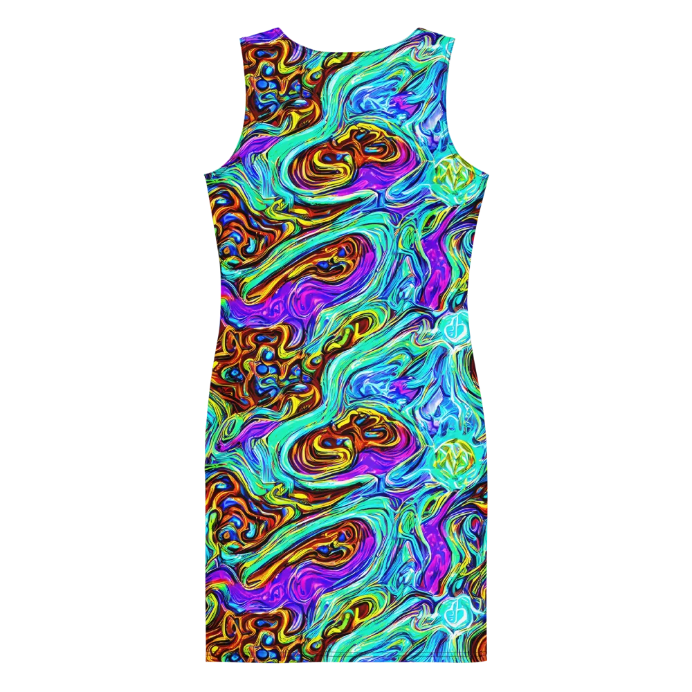Mystic Iridescence on Bodycon Dress — Back