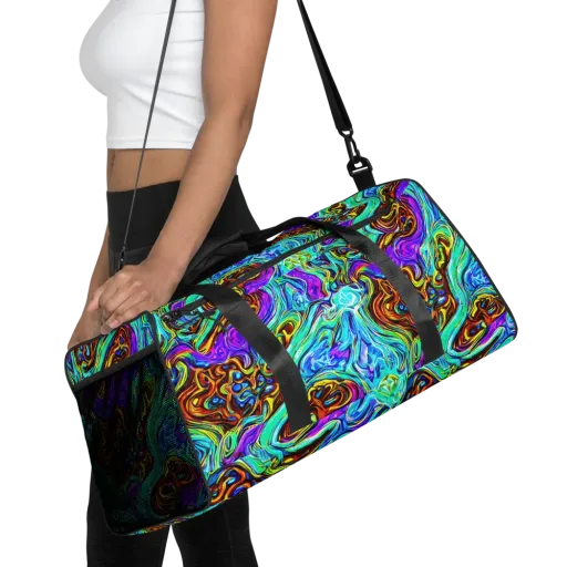 Mystic Iridescence on a Duffle Bag