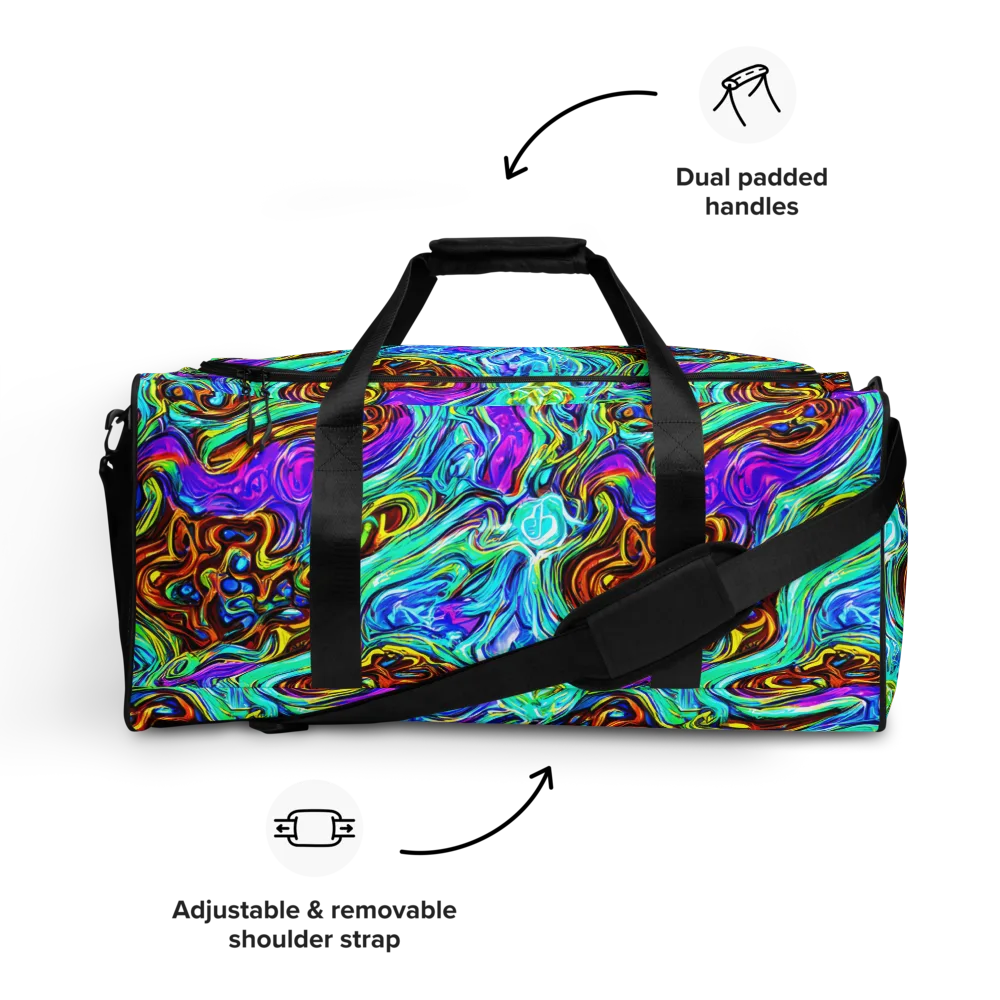 Mystic Iridescence on Duffle Bag — Front