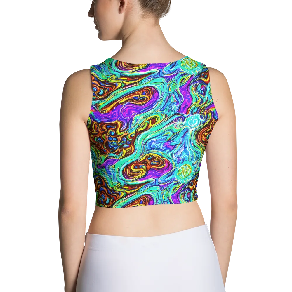 Mystic Iridescence on Crop Top — Back