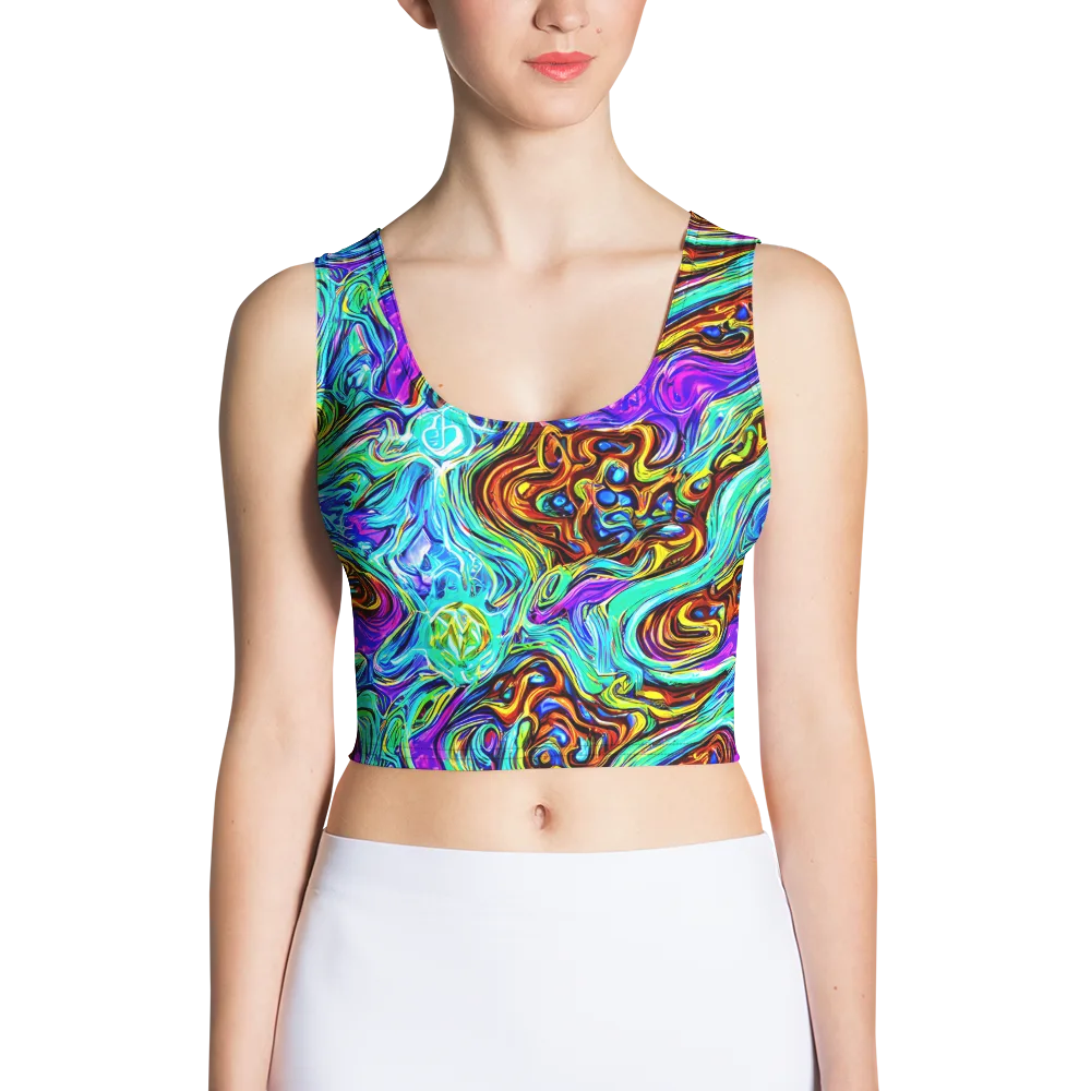 Mystic Iridescence on Crop Top — Front