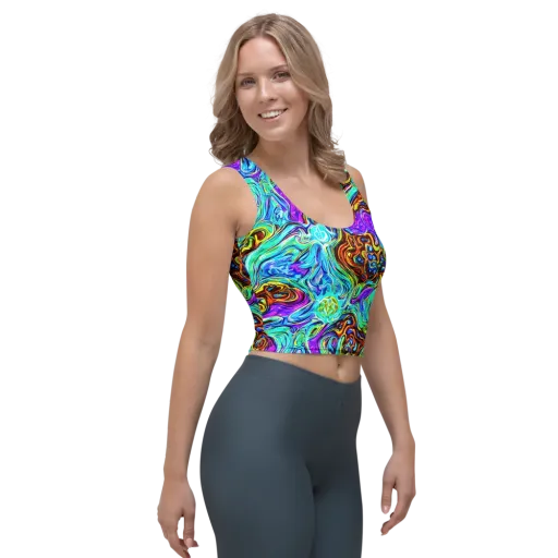 Mystic Iridescence on a Crop Top