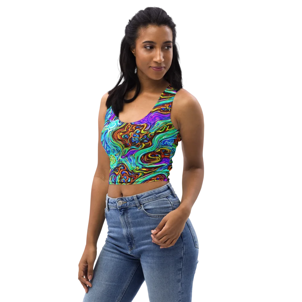 Mystic Iridescence on Crop Top — Left Front