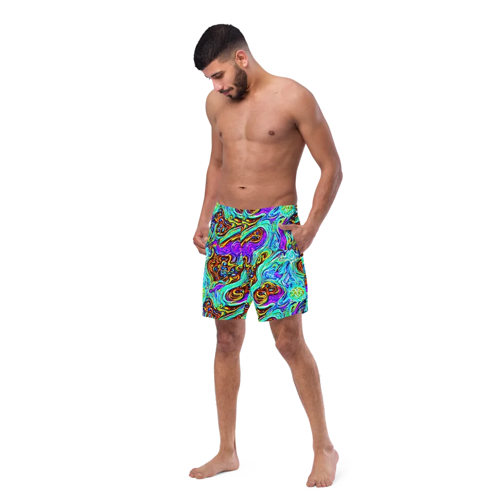 Mystic Iridescence on Swim Trunks — Left Front