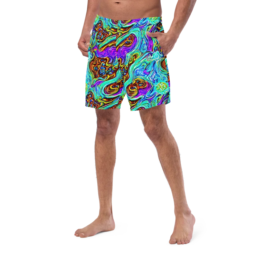 Mystic Iridescence on Swim Trunks — Left Front