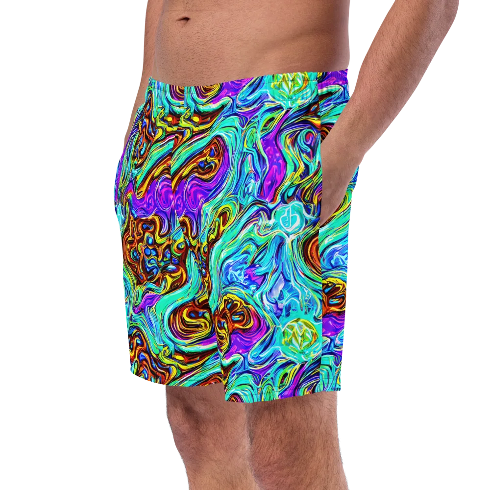Mystic Iridescence on Swim Trunks — Left Front