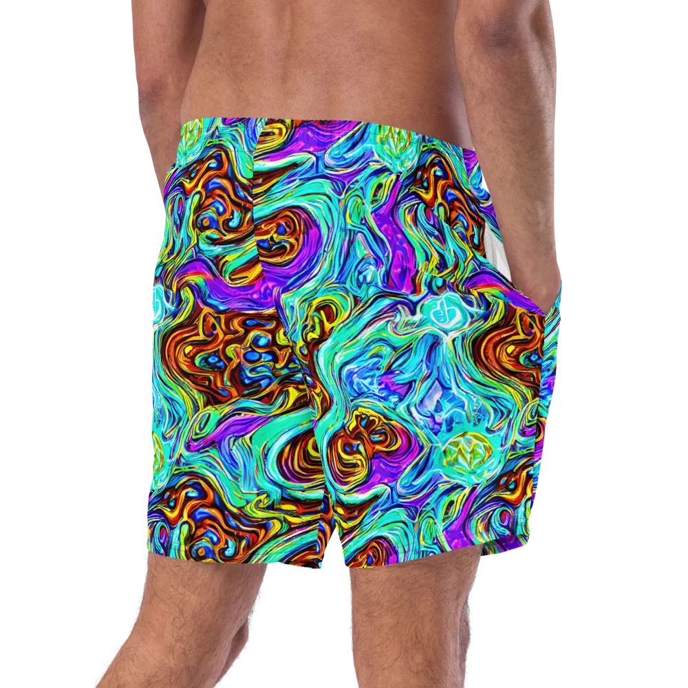 Mystic Iridescence on Swim Trunks — Right Back