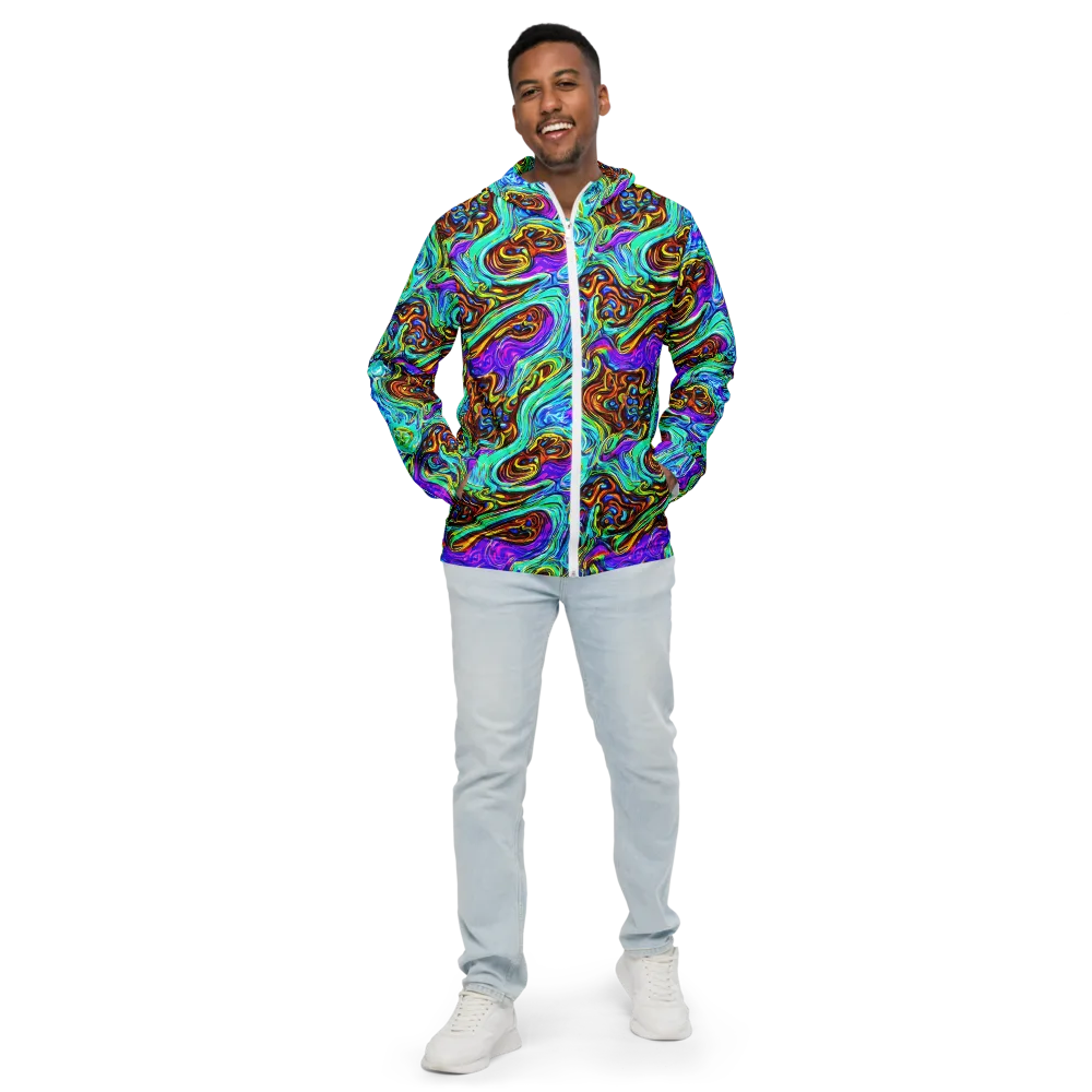 Mystic Iridescence on Men's Windbreaker — Front