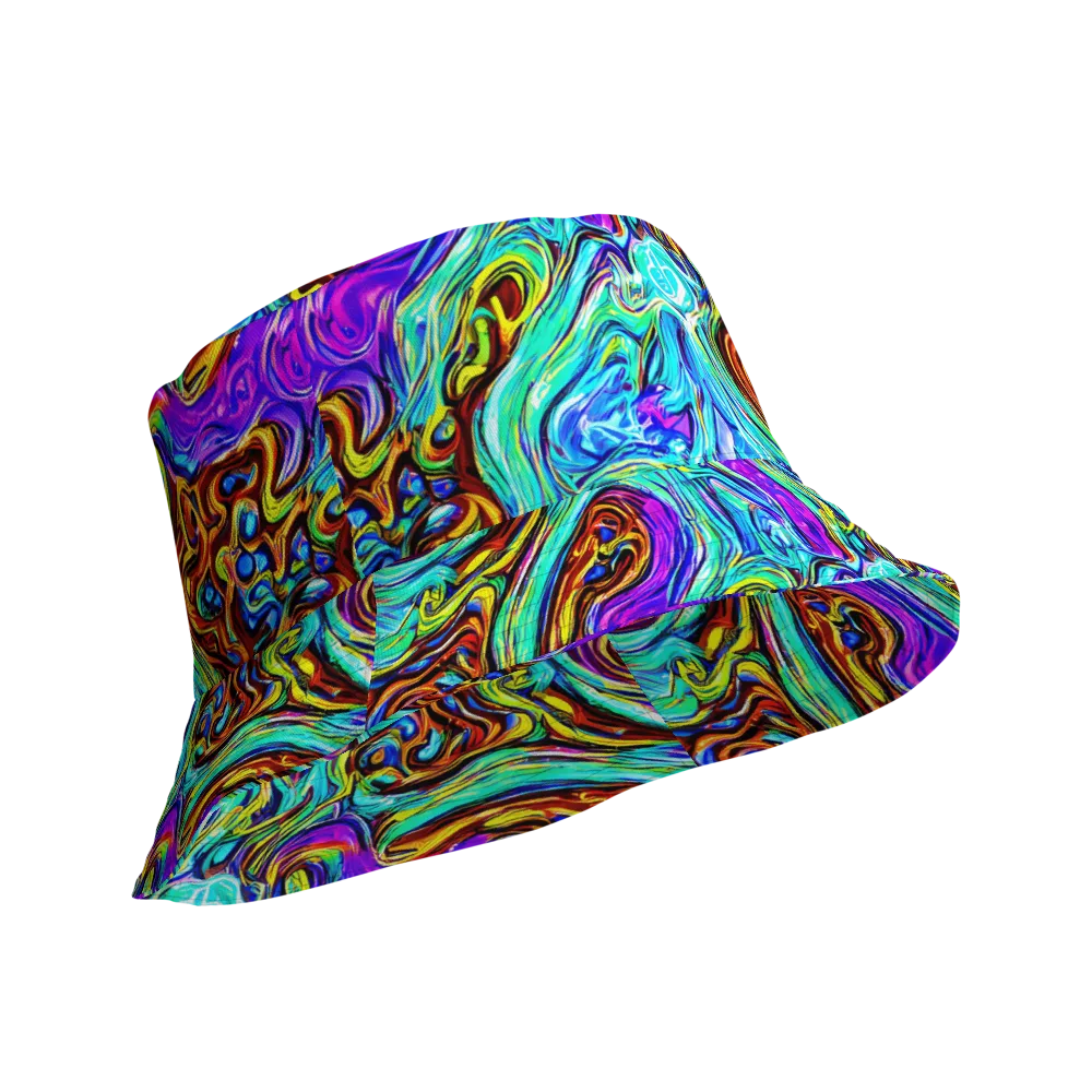 Mystic Iridescence on Reversible Bucket Hat — Product details Outside