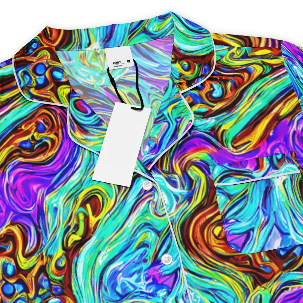 Mystic Iridescence on Women's Short Sleeve Pajama Top — Product details