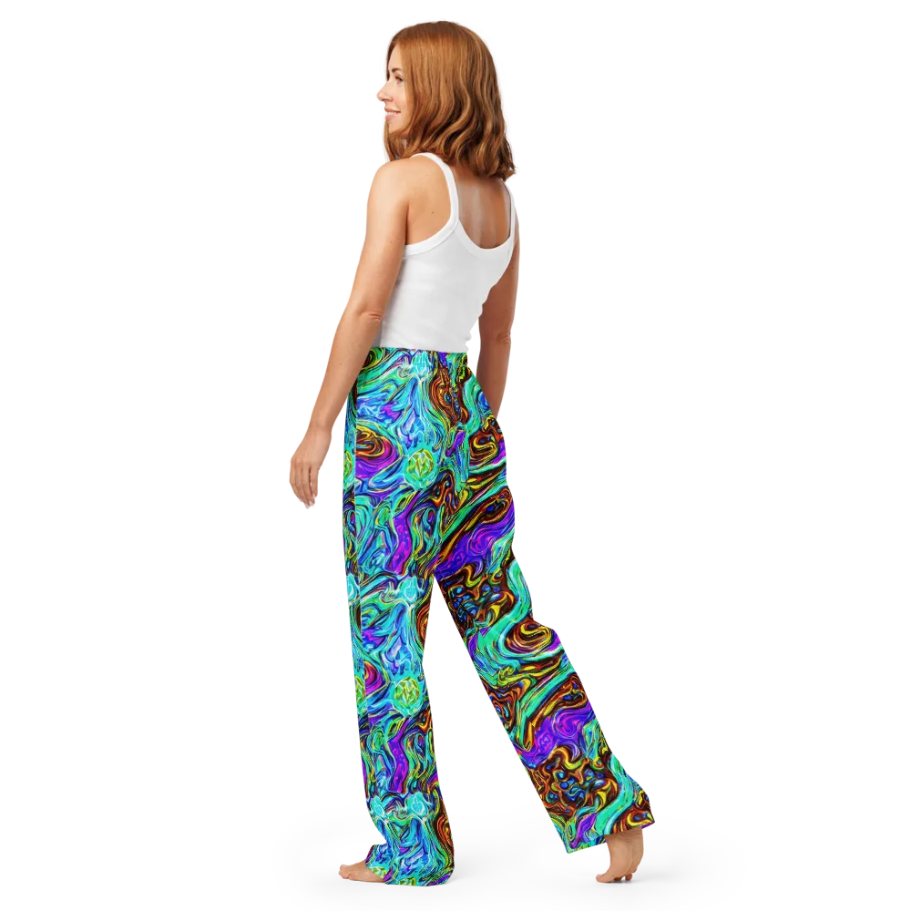Mystic Iridescence on Women's Pajama Pants — Back