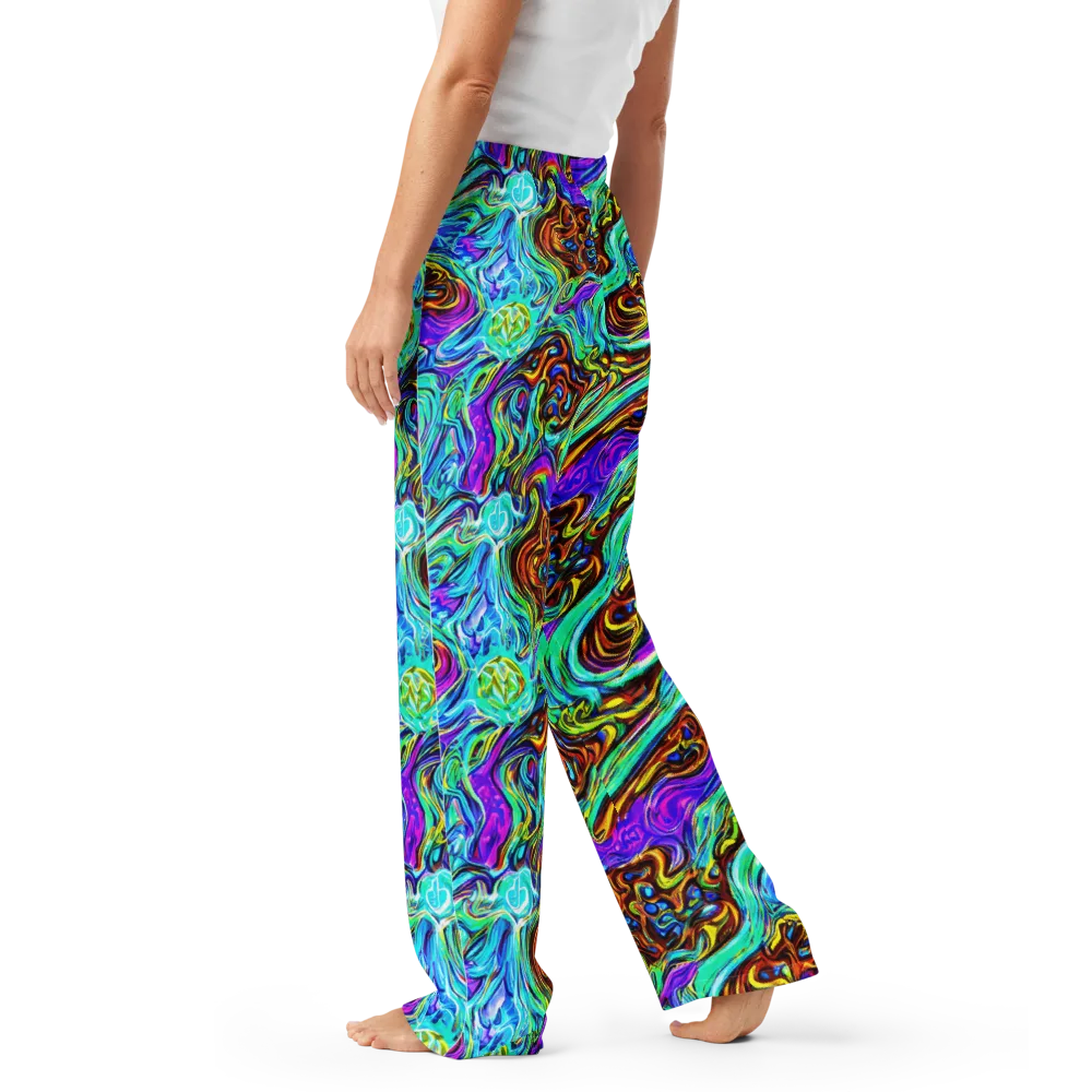 Mystic Iridescence on Women's Pajama Pants — Left