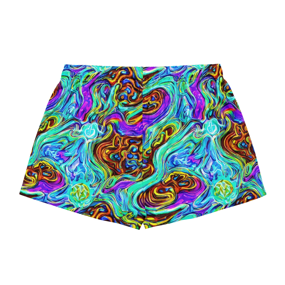 Mystic Iridescence on Women's Pajama Shorts — Back